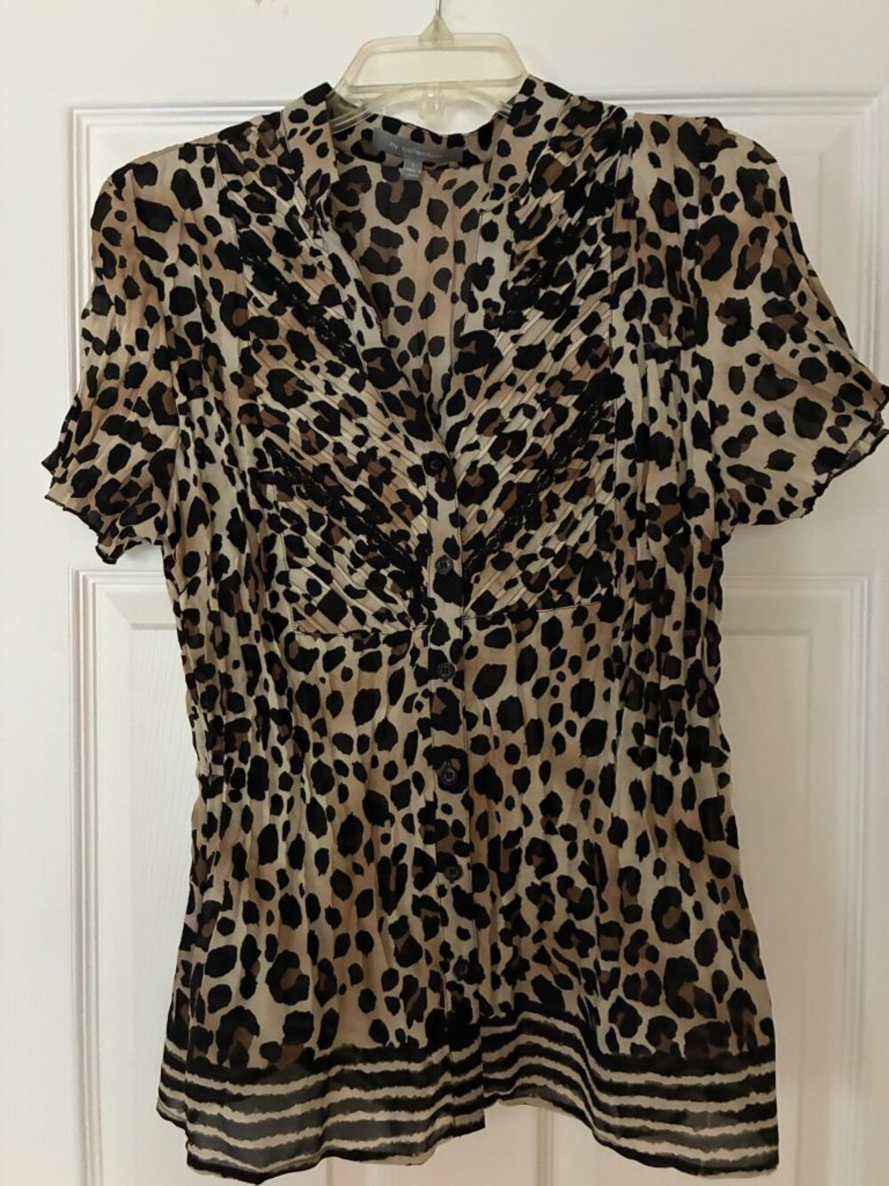 New York Collection Leopard Print  Size L